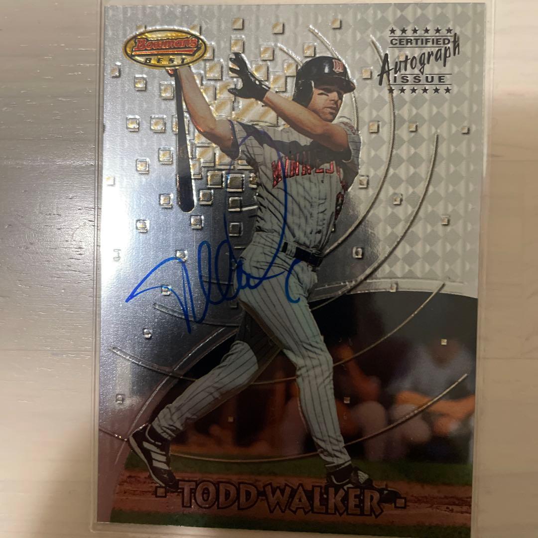 ボウマンズベスト　サーテファイドオートグラフイシュー　トッドウォーカー　サイン