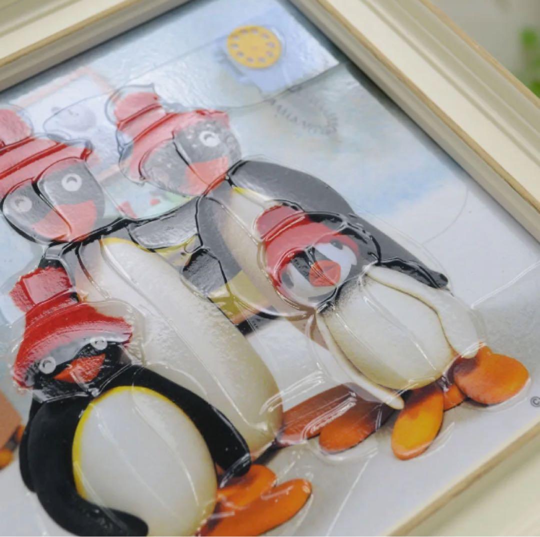 ピングー ピンガ アートフレーム 額縁 家族写真 にこにこ ピングー ぬいぐるみ