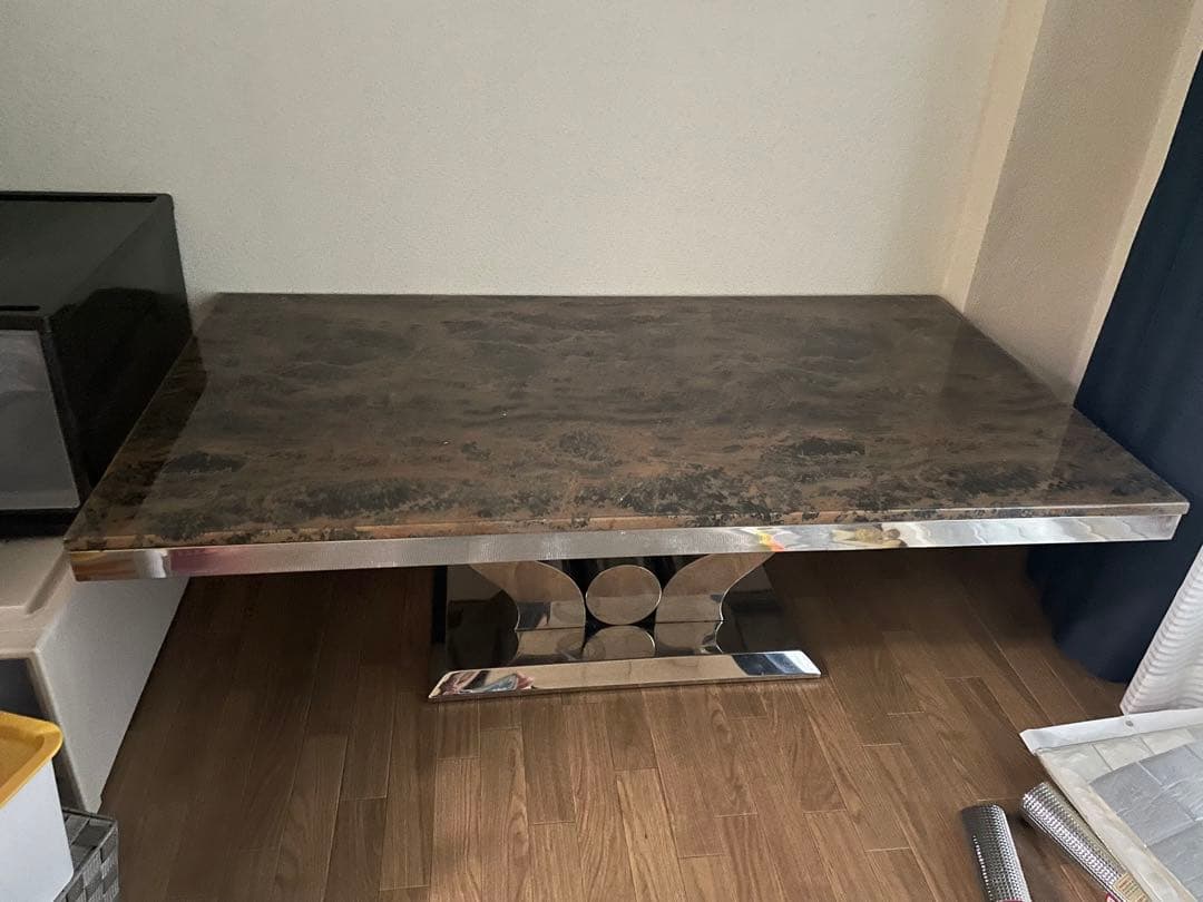 モダン 大理石風 テーブル