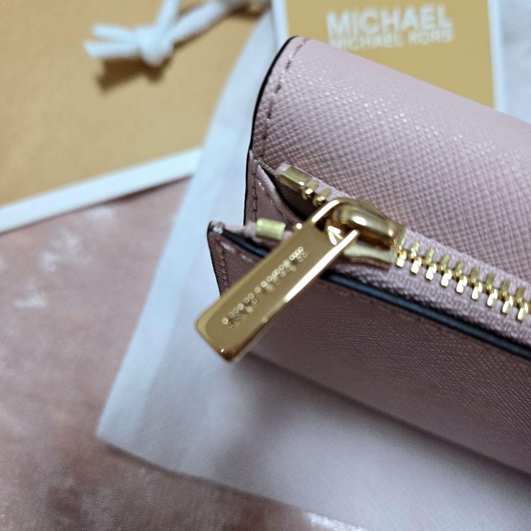 【限定完売品 新品】MICHAEL KORS ピンク 折り財布 三つ折りミニ財布