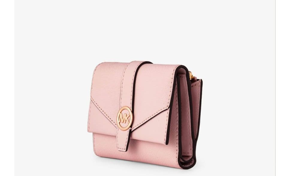 【限定完売品 新品】MICHAEL KORS ピンク 折り財布 三つ折りミニ財布