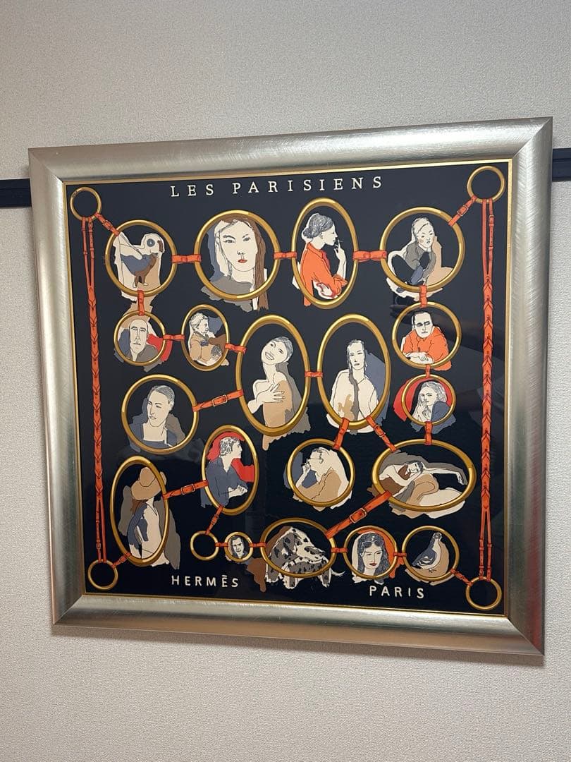 HERMES カレ90 スカーフ額装品