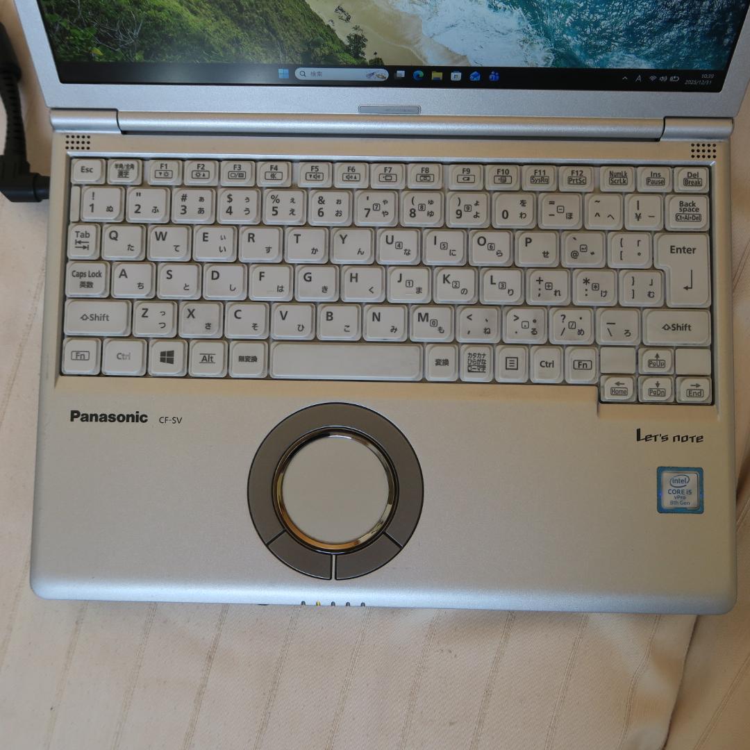 レッツノート SV7／i5-第8世代／メモリ8GB／Office 2024