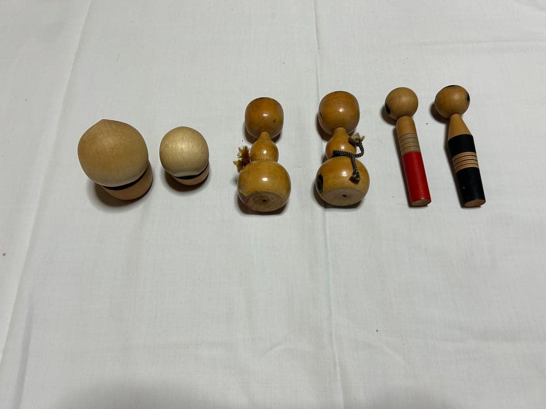 伝統的な木製こけし人形コレクション　まとめ売り