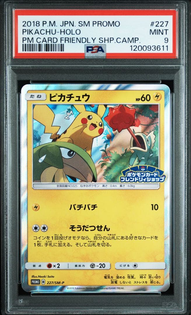連番　psa10 ピカチュウ：フレンドリィショップキャンペーン psa93枚追加