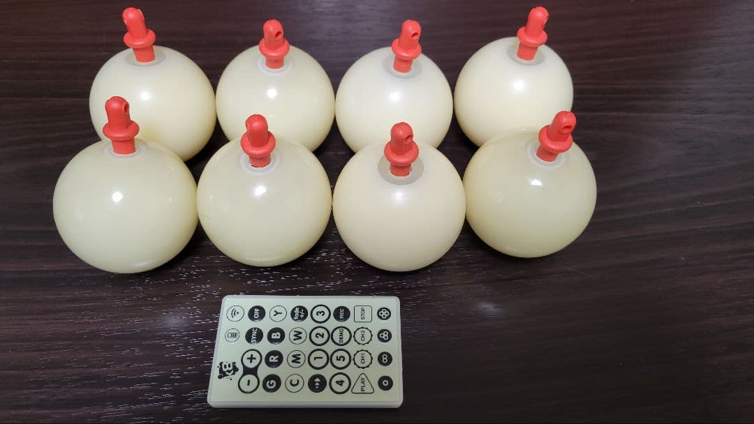 ジャグリング k8 グローボール 8個セット リモコン 充電ケーブル