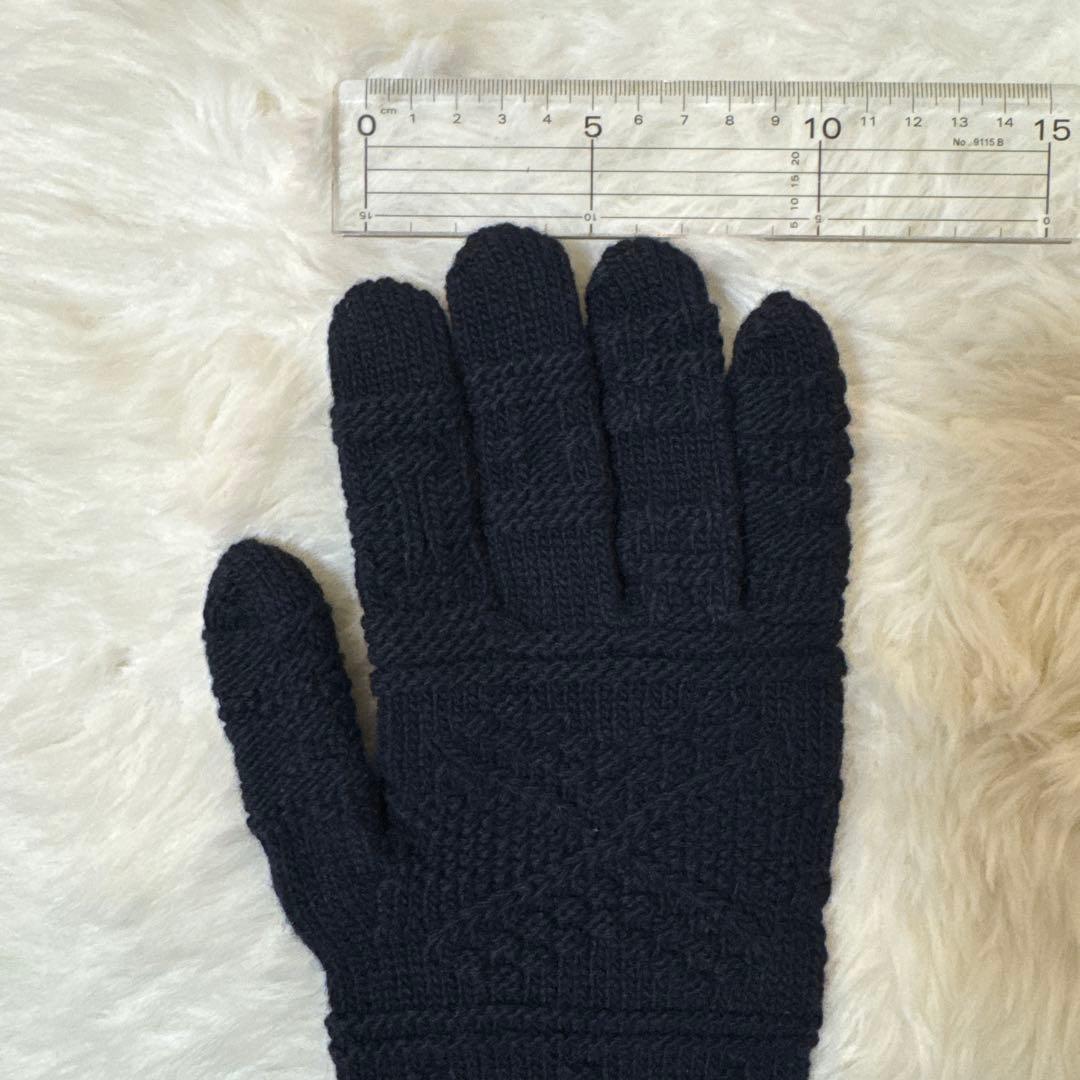 【新品・未使用】HERMÈS ネイビー 手袋
