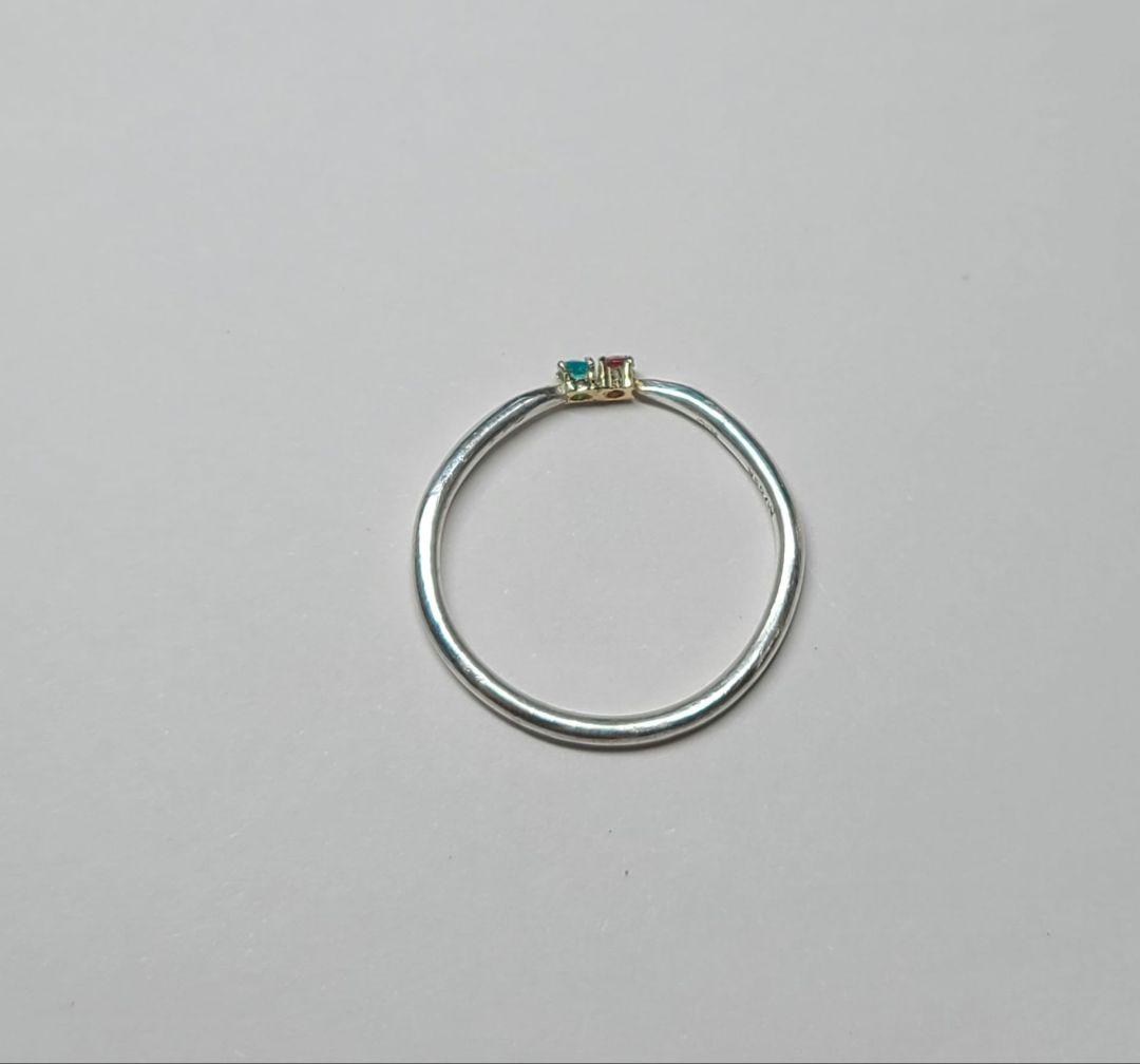 ★ブラジルバターリャパライバトルマリン&パパラチアサファイア10KリングSV★