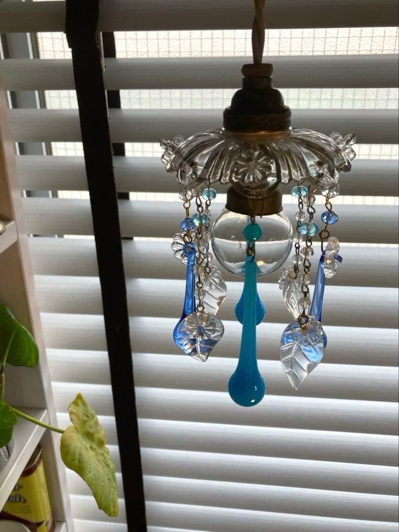 ミニシャンデリア　1920年　フランス　アンティーク　シェード