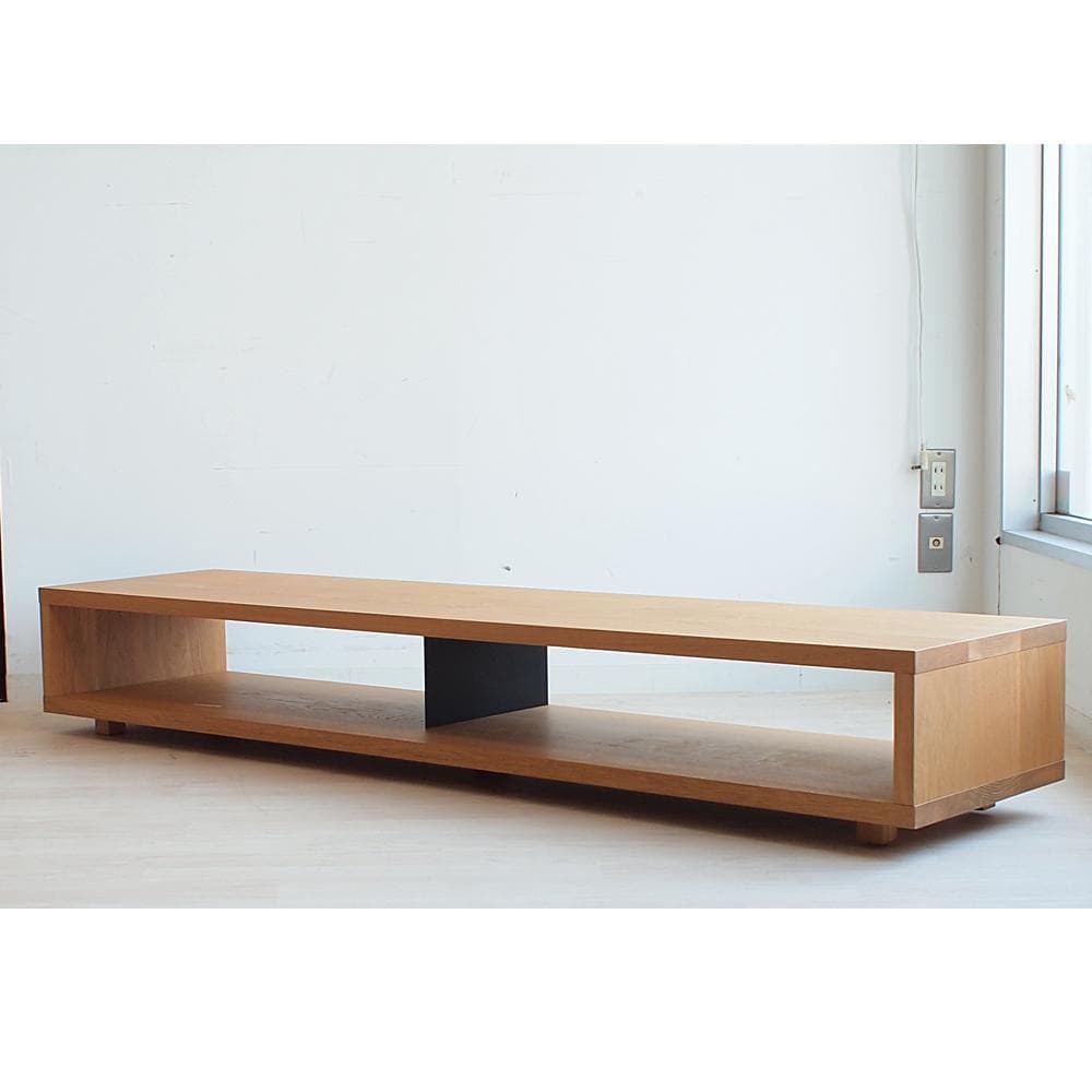 無印良品/MUJI オーク無垢材AVボード 180cm テレビ台 TVボード