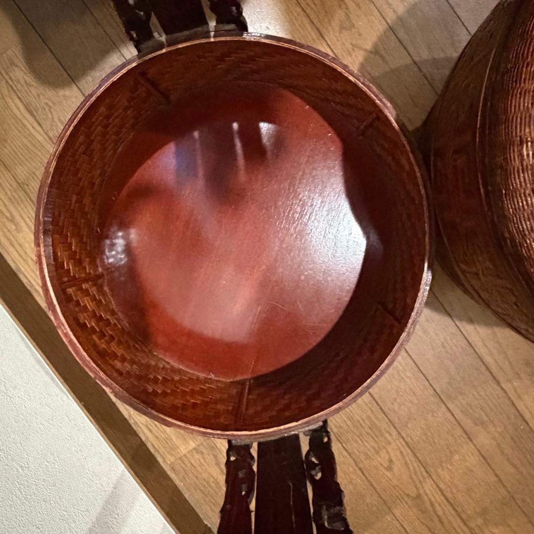 【アンティーク】中国 20世紀 ラタン ウェディングボックス