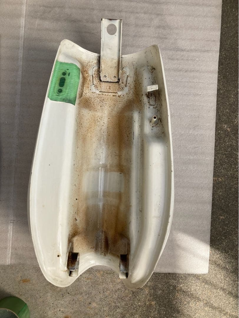 Kawasaki 250TR純正 ホワイトタンク