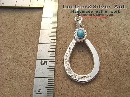 ターコイズ シルバー925　スタッズスター グラスホルダーストラップ　メガネ紐