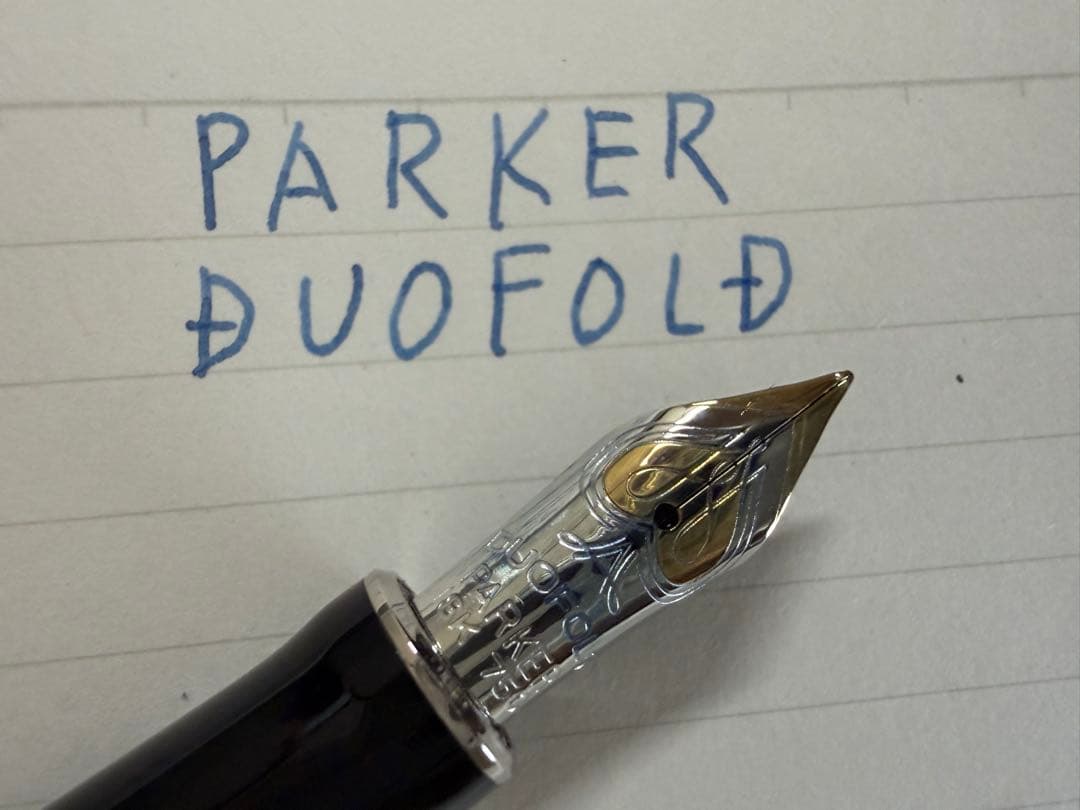 未使用に近い パーカー デュオフォールド F 細字 インターナショナル