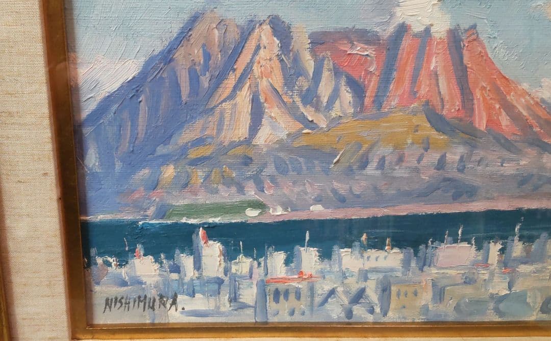 (72*Z315)絵画 油絵 桜島 版画 日本画