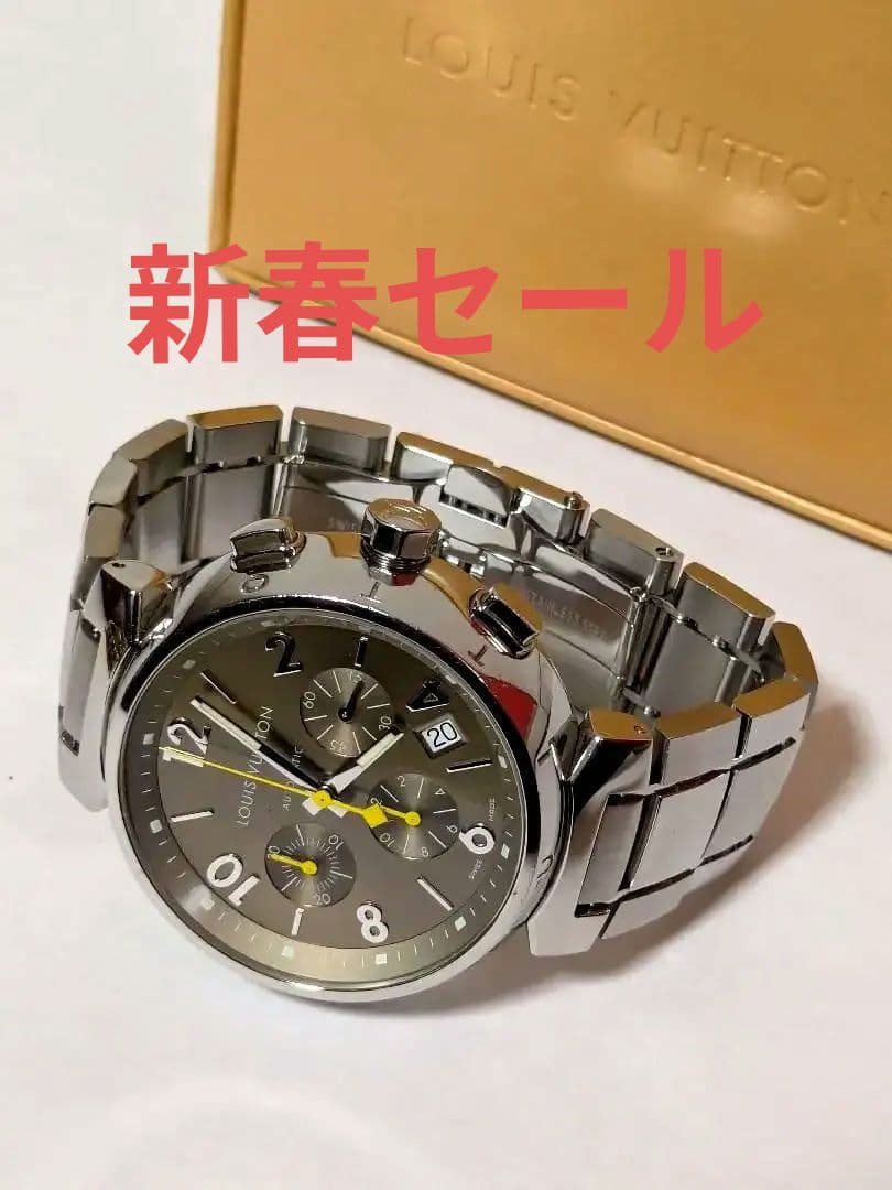 ルイヴィトン タンブール Q1122 タンブール クロノグラフ 自動巻き 腕時計