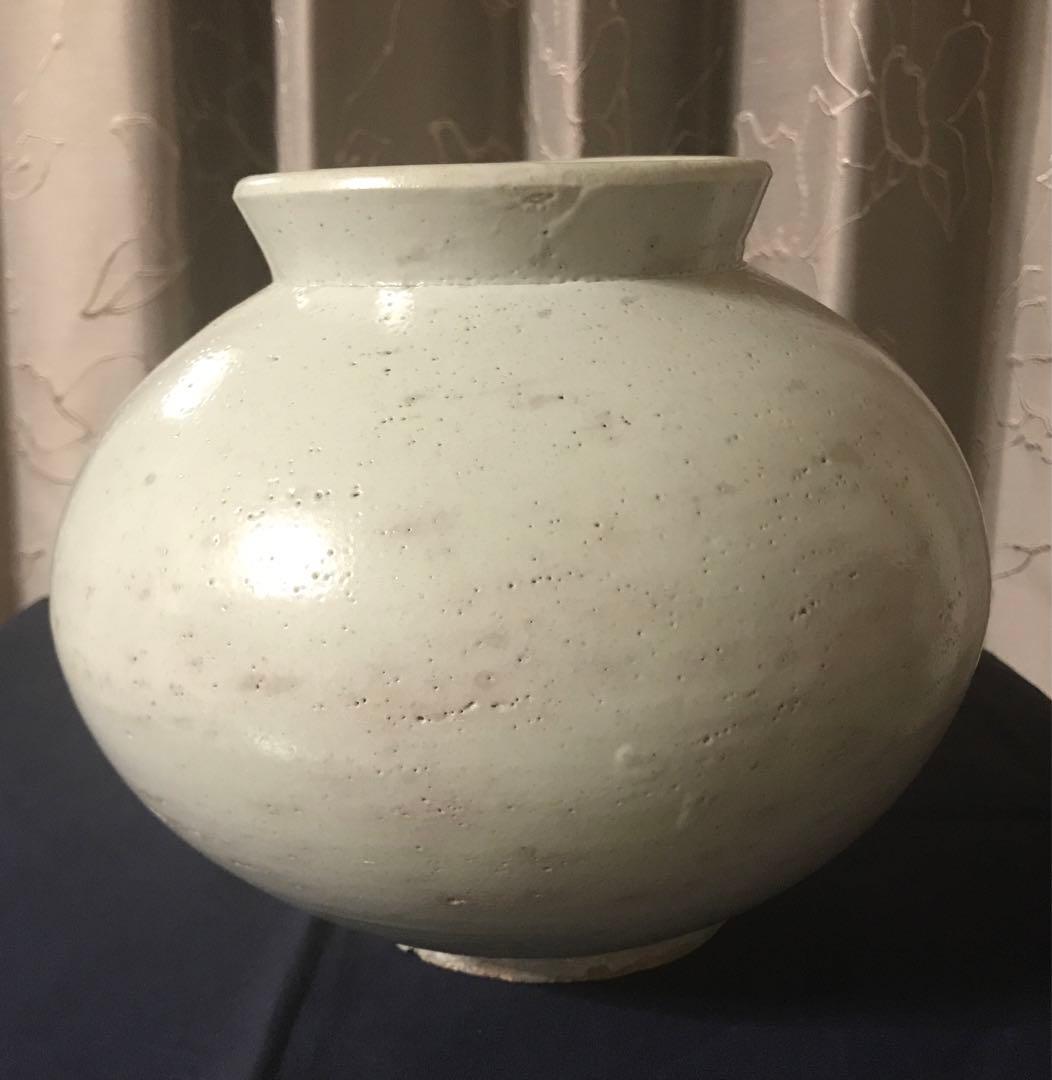 李朝　白磁　壷　朝鮮　古陶磁