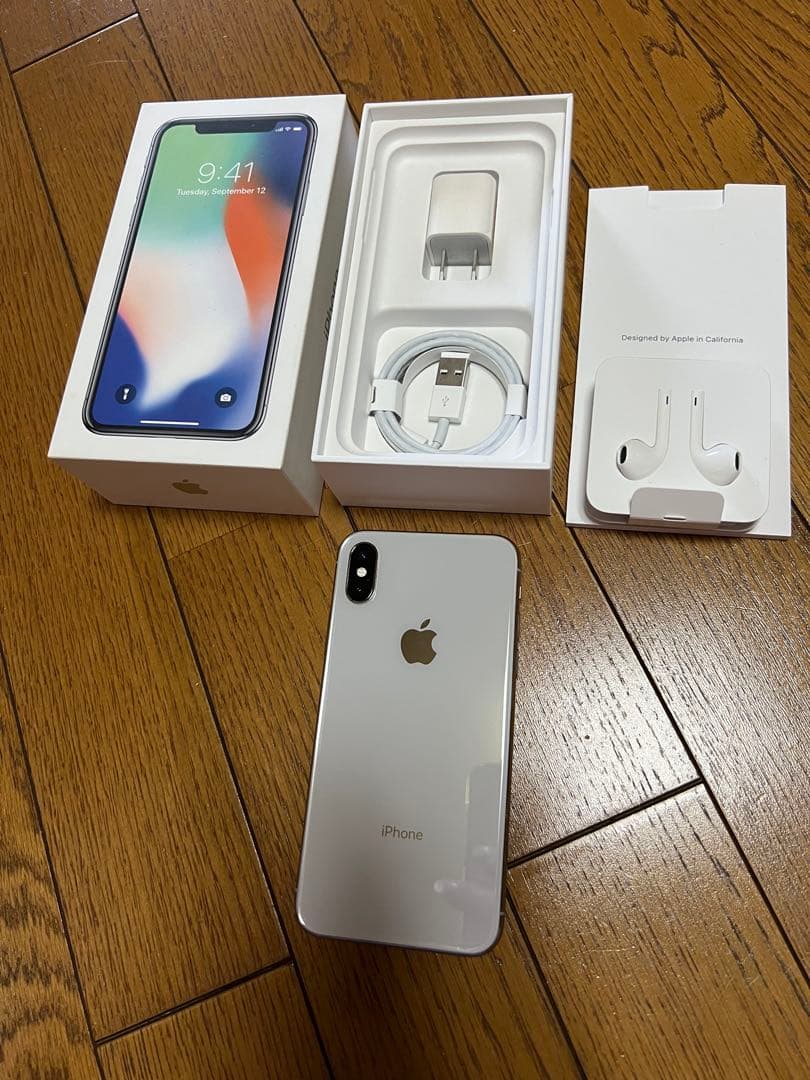 【美品】iPhoneX本体 SIMフリー バッテリー90% 256GB