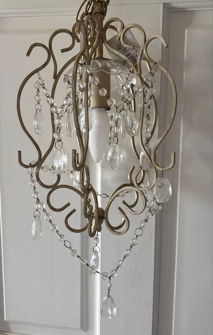 ローラアシュレイ　シャンデリア　1灯　シャビーシック