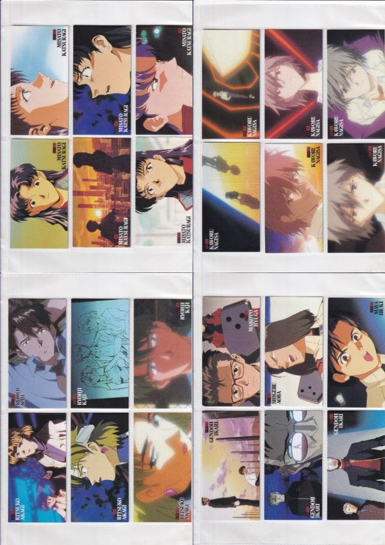 エヴァンゲリオン　ワイド１、２　フルコンプ　バインダー バインダー特典カード付き