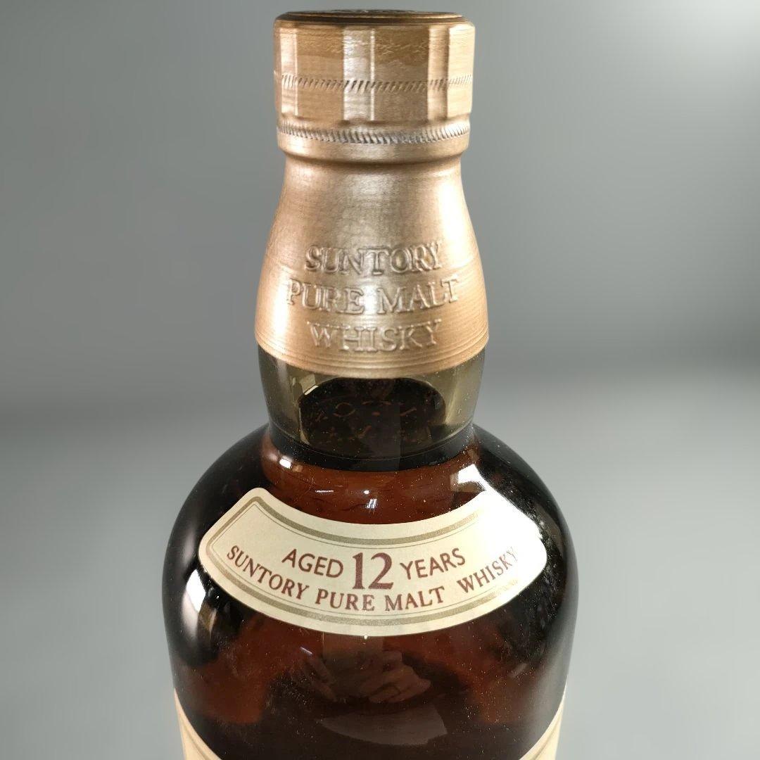 A1348-3/サントリーピュアモルトウイスキー山崎12年/木箱付/750ml/