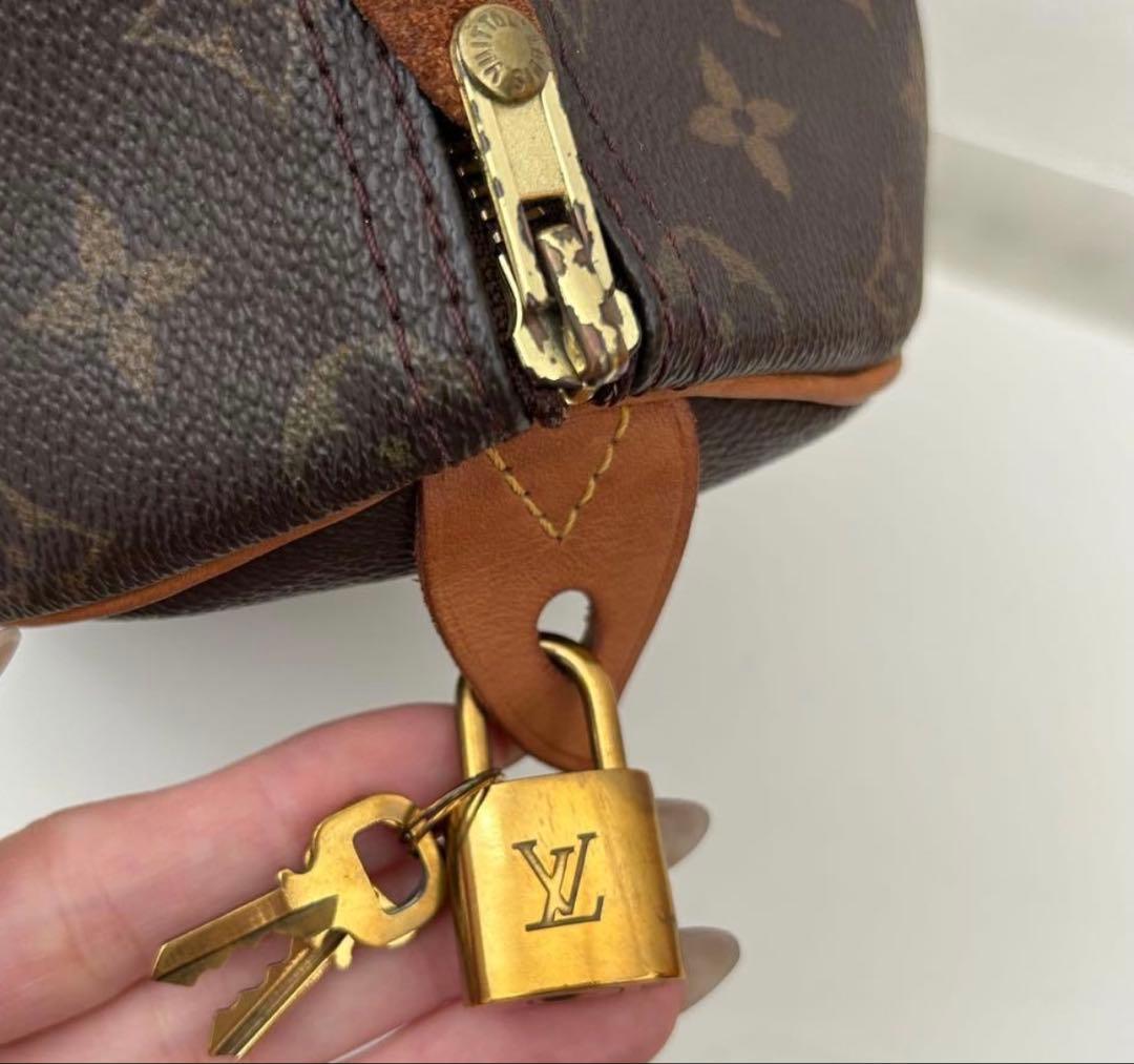 ルイヴィトン●スピーディ25 ●正規ショルダー付き●斜め掛け●中古美品