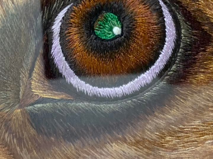 ビーグル　額装刺繍絵画