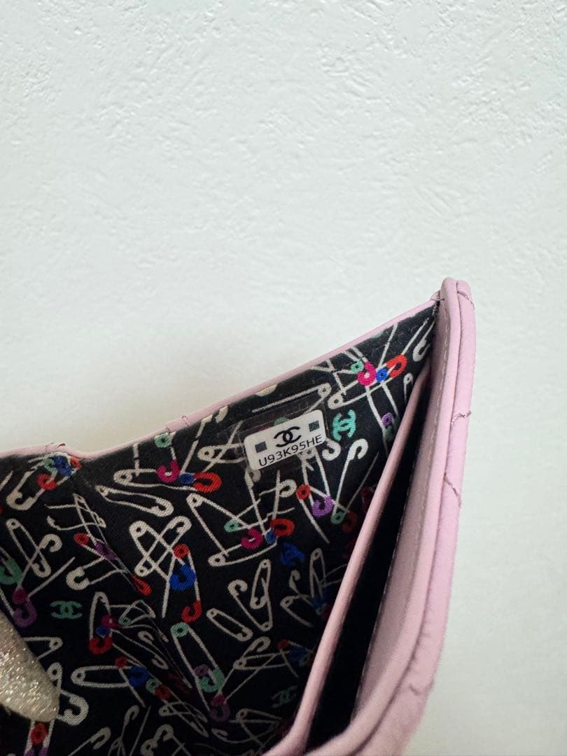 CHANEL ピンク 三つ折り財布