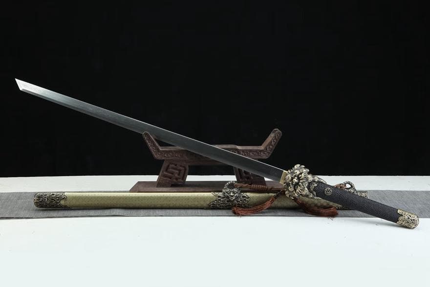 天隕石祥龍唐刀 模造刀 居合刀 武士道 武具 漢剣 唐刀 龍泉剣 手鍛造打