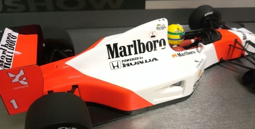 ミニチャンプス 1/18 F1 マクラーレン MP4/7A セナ リペイント