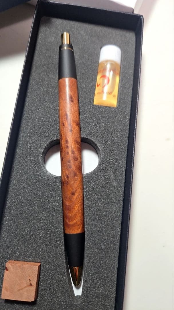 野原工芸 セコイア瘤 レッドウッド瘤 バーズアイ 山杢 固定式口金 付属