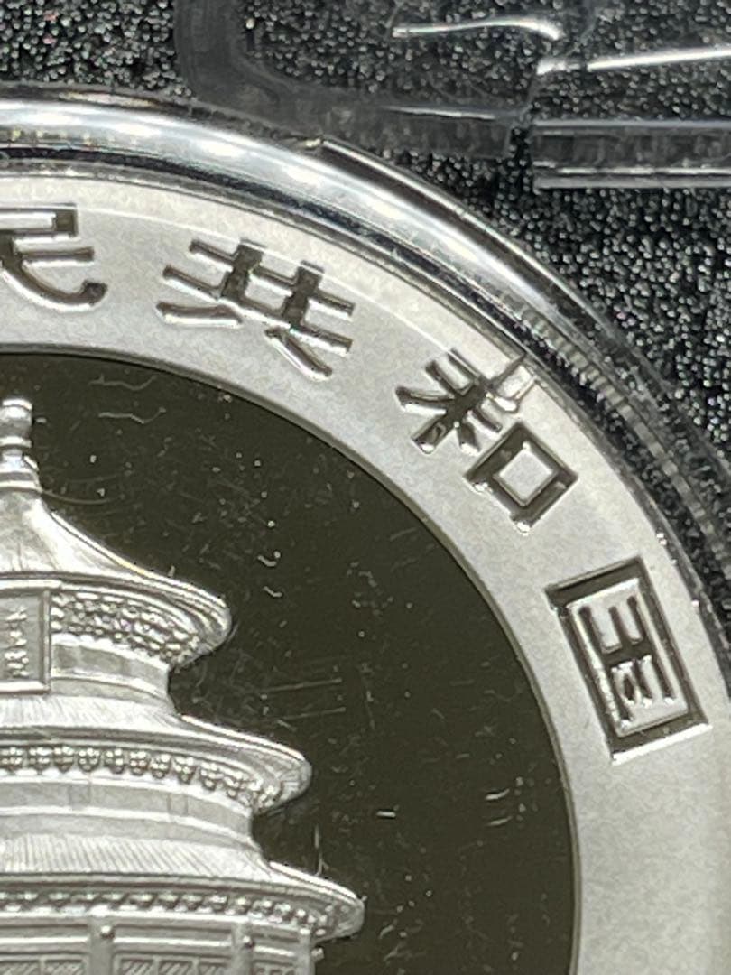 や*す様 銀貨　2007 中国　パンダ 10 元 1 オンス Ag.999