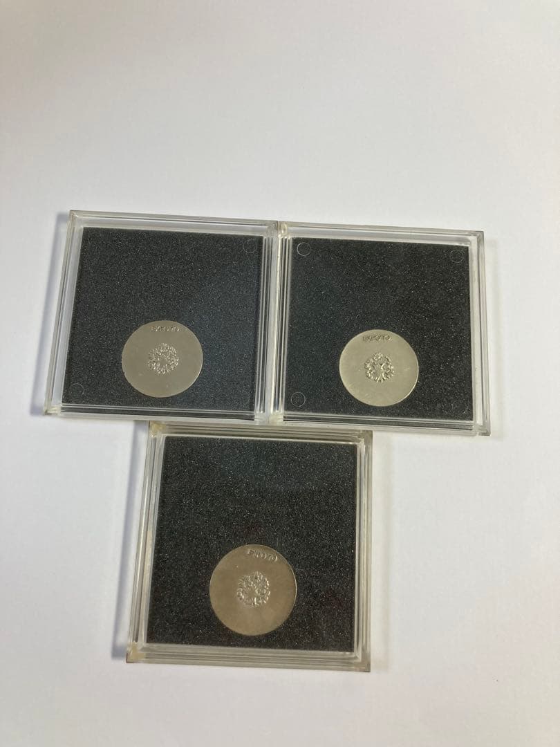 1972年日本万博覧会記念メダル　銀メダル３点　シルバー