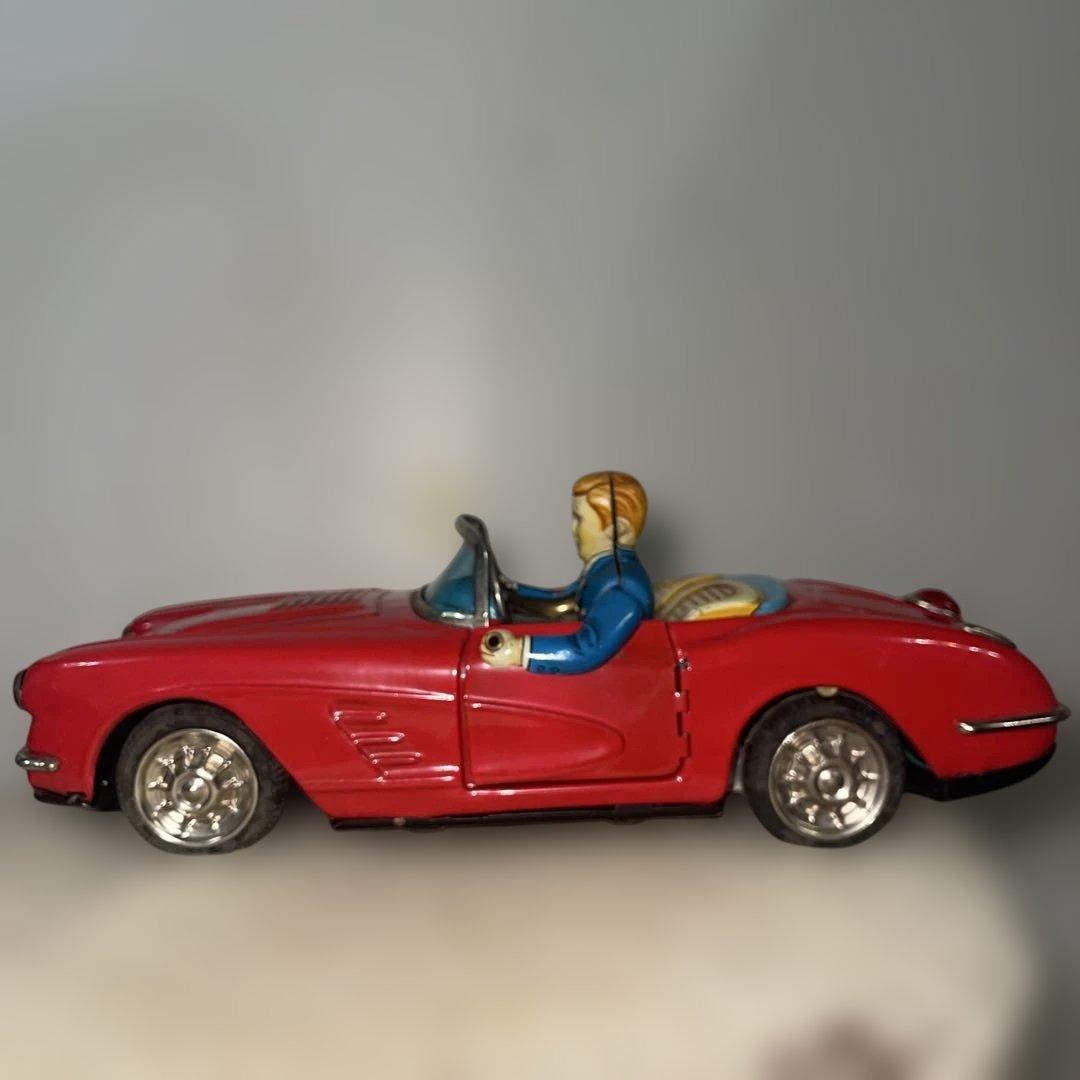 H*!様 コルベット　メイドインジャパン　ブリキ　おもちゃ　当時物　ビンテージ