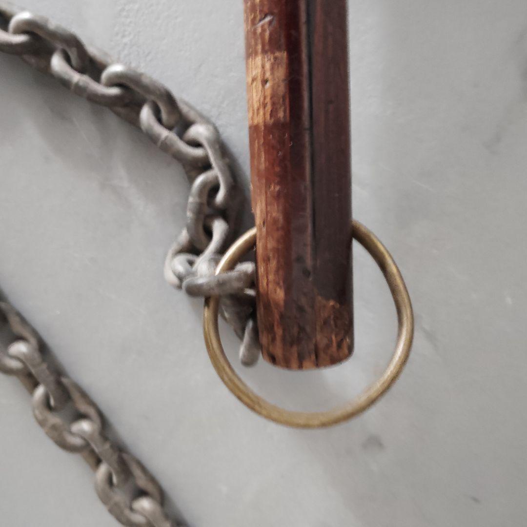 忍者武具 鉄製 鎖鎌 忍具 時代物 万力鎖 分銅鎖 くさりがま 古武術 武器