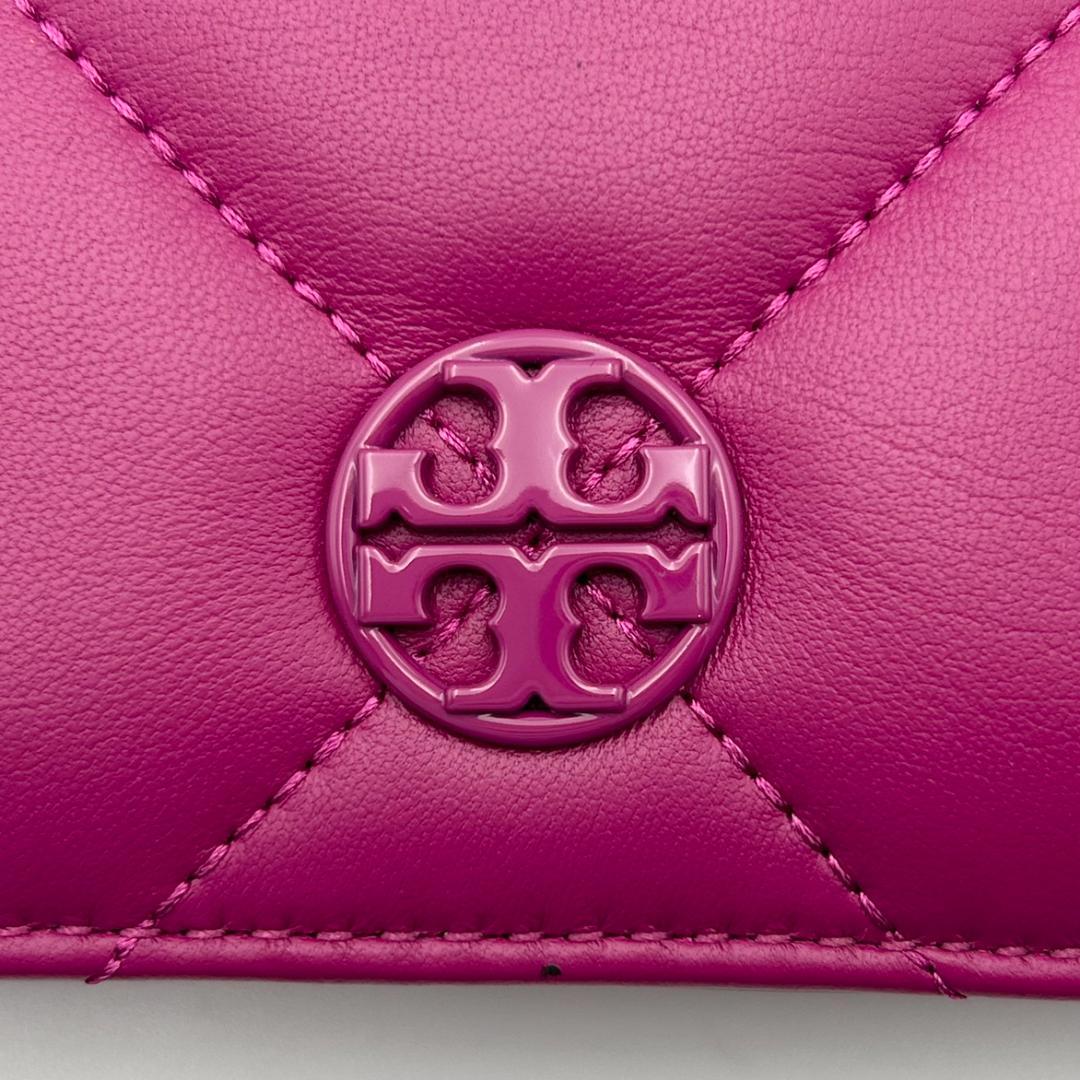TORY BURCH　トリーバーチ　ウィラ　二つ折り財布　ピンクパープル