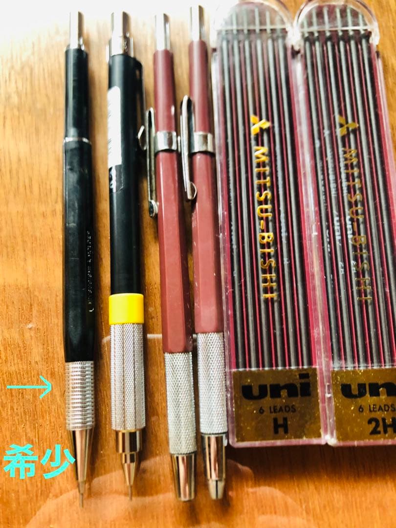 廃盤ぺんてる　旧型　pg5 pmg　グラフpg4セット、uni製図用　全12本