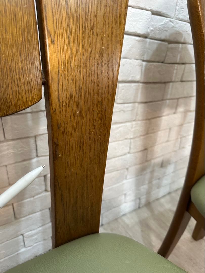 【東京都内23区配送無料】浜本工芸　定価35万ダイニングテーブル　＋チェア4脚