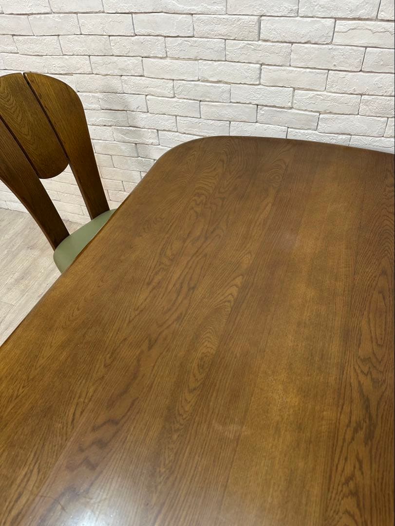 【東京都内23区配送無料】浜本工芸　定価35万ダイニングテーブル　＋チェア4脚