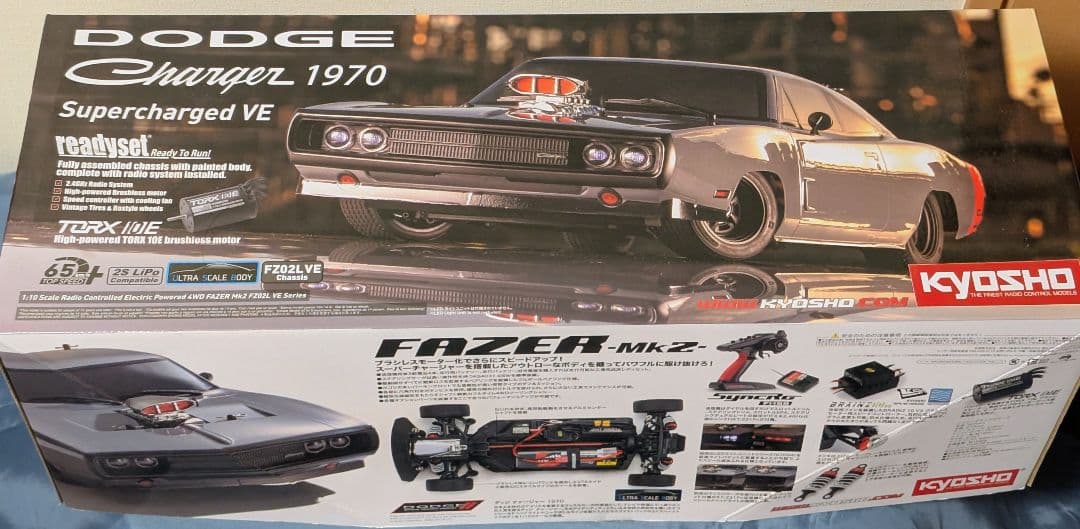 京商フェーザーMk2ダッジチャージャーブラシレス仕様 アルミホイールおまけ