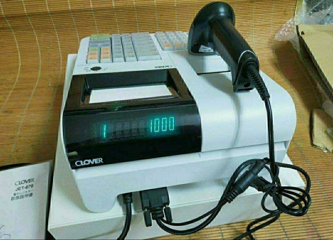 クローバーレジスター　JET-670上位スキャナ付き　PC連携　633003