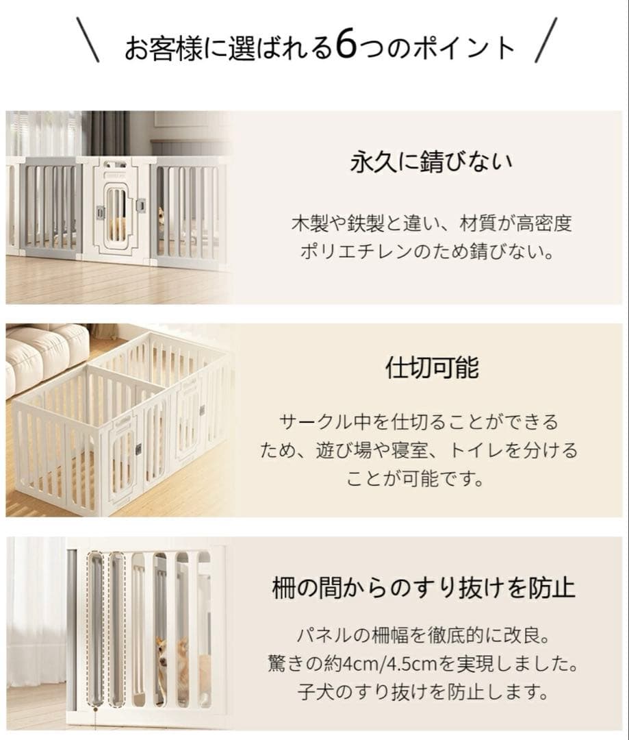 ペットサークル　ケージ　ドア付き　高さ60cm