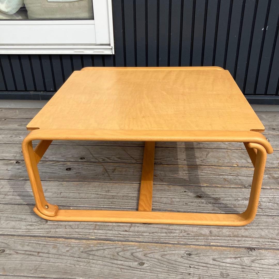 昭和レトロ 天童木工 サイドテーブル プライウッド ローテーブル 木製