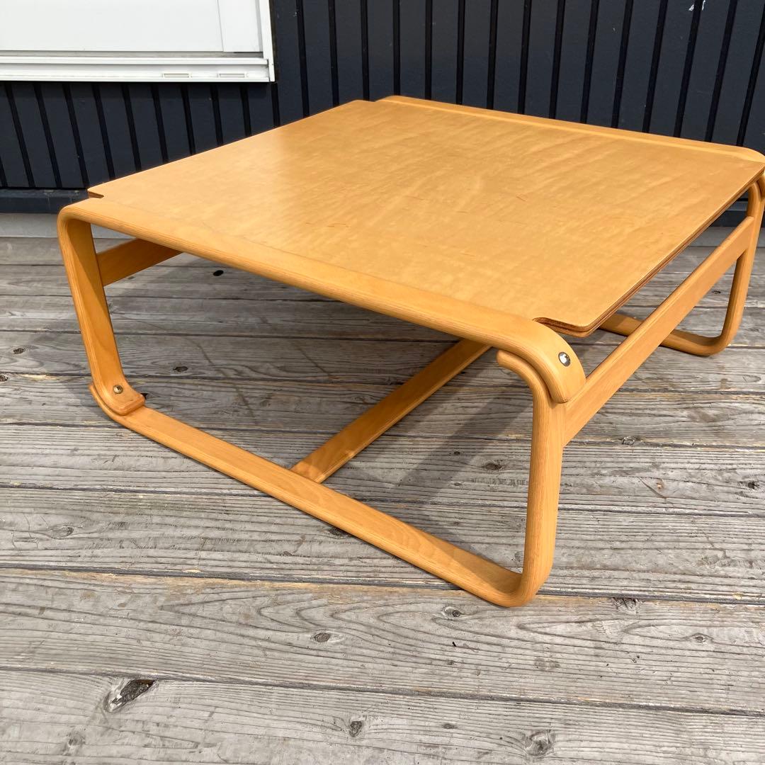昭和レトロ 天童木工 サイドテーブル プライウッド ローテーブル 木製