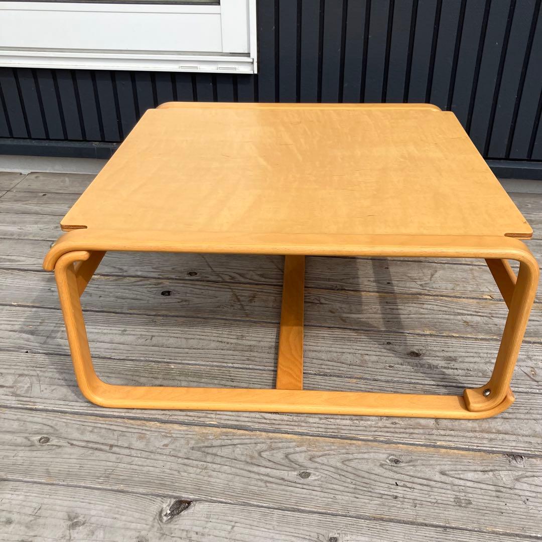 昭和レトロ 天童木工 サイドテーブル プライウッド ローテーブル 木製