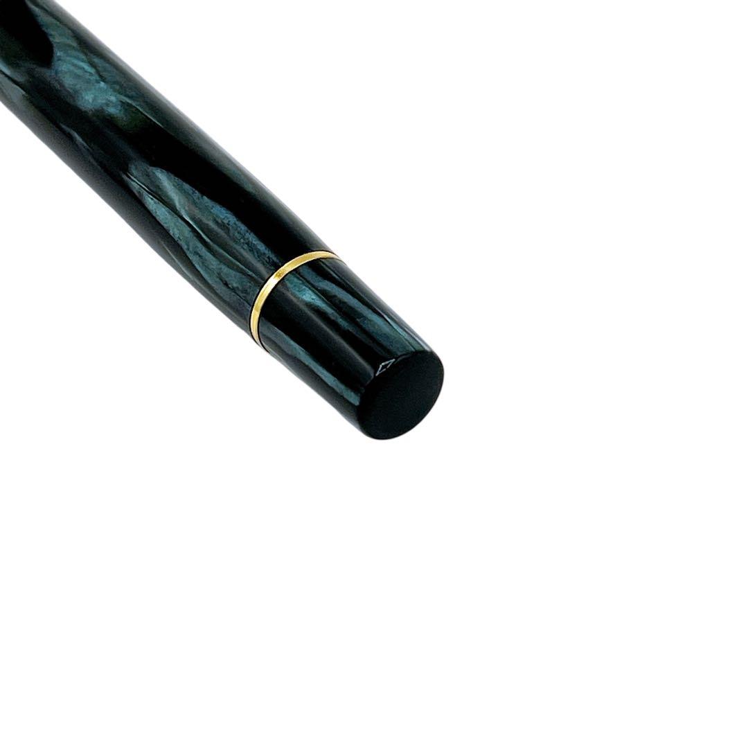 美品 ヴィスコンティ 万年筆 レジン 金 ゴールド 黒 ブラック ユニセックス