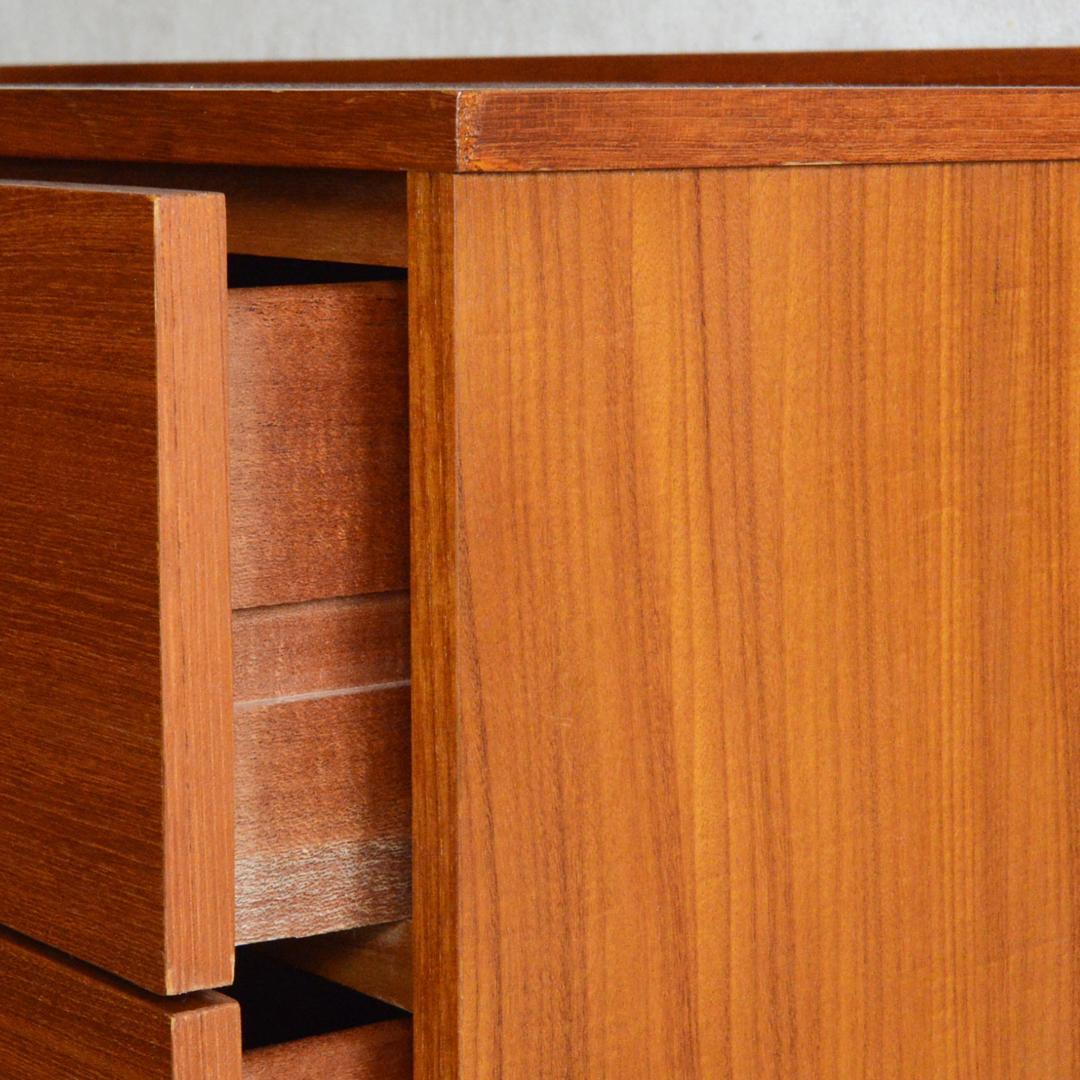 イギリスヴィンテージ チーク ドレッサー チェスト 鏡台 キャビネット