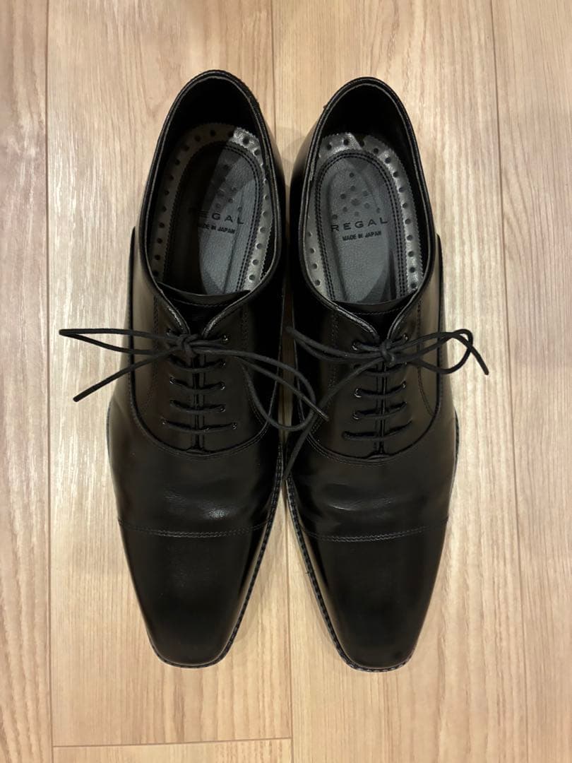 REGAL ブラックレザードレスシューズ 26センチ