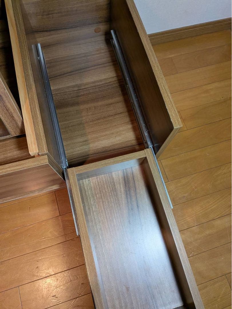 ■送料込■LOWYA ドレッサー ローテーブル コスメ台 センターテーブル鏡化粧