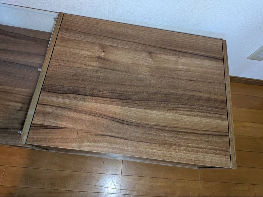 ■送料込■LOWYA ドレッサー ローテーブル コスメ台 センターテーブル鏡化粧